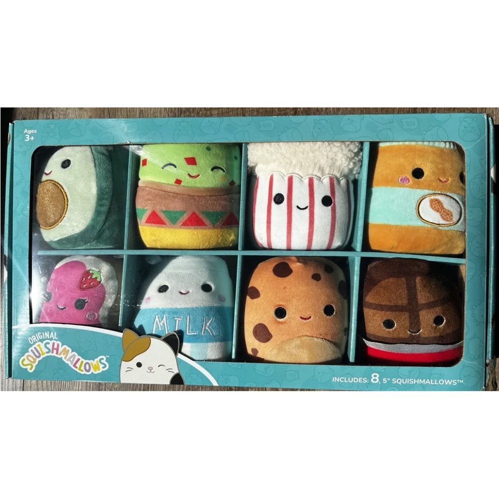 Plush Toys Squishmallows Lot Of 8 Austin Paulton Melly Neeona Iman Antoine 5”